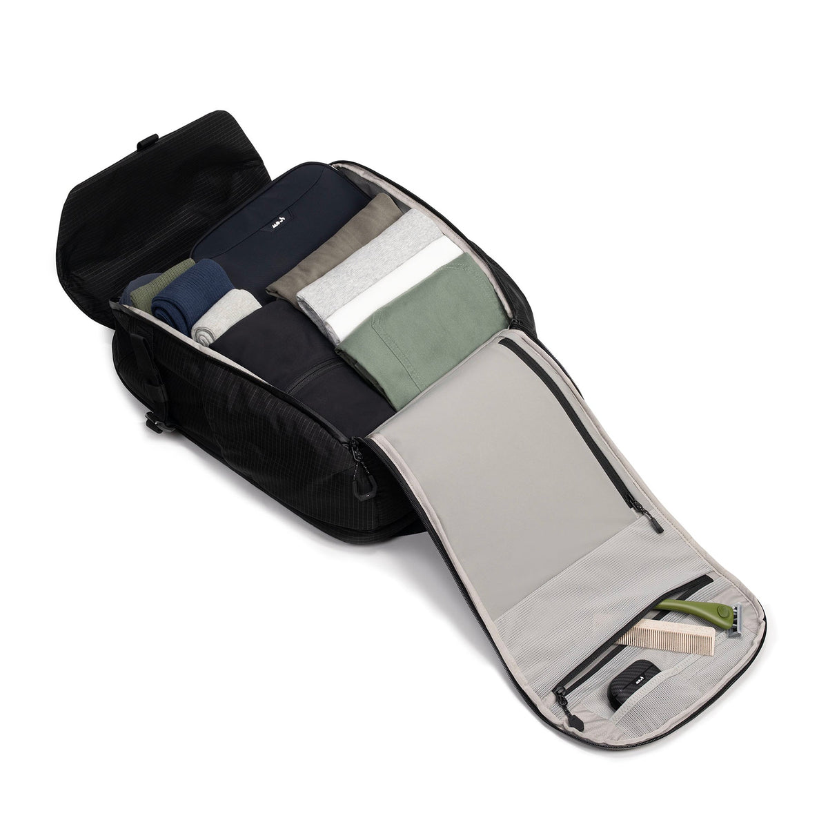 Protective Lid Backpack with textured shell fabric - Optimal