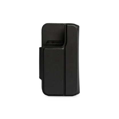 Black Flip Wallet with Stand
