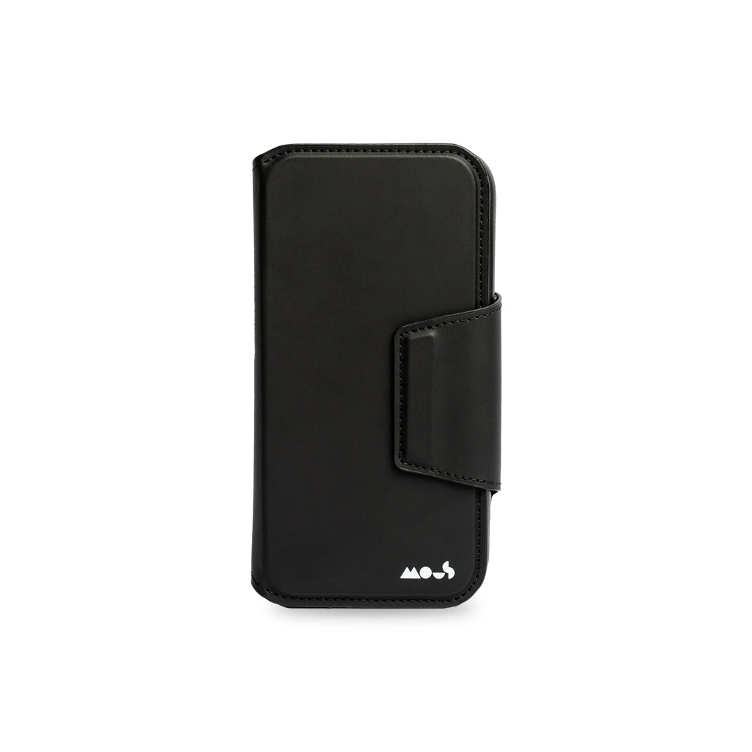 Black Flip Wallet with Stand