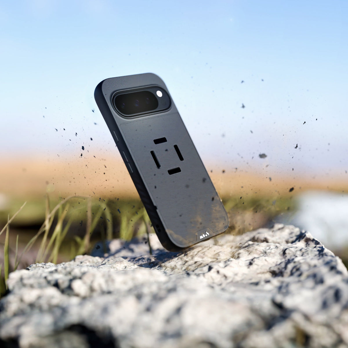 mechanical mount Phone Case - Black