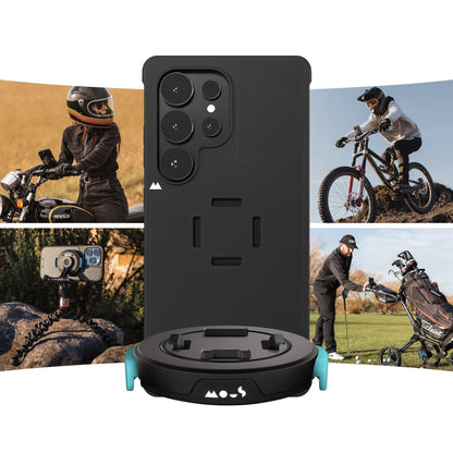 mechanical mount Phone Case - Black