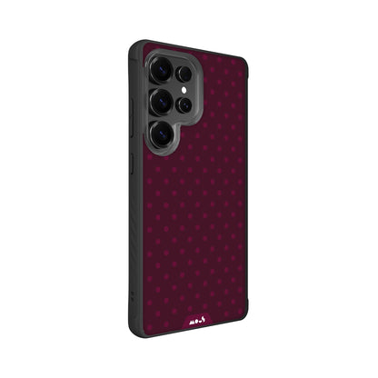 Bordeaux Protective Phone Case - Polka Dots