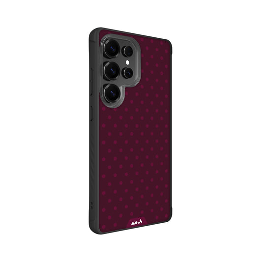 Bordeaux Protective Phone Case - Polka Dots