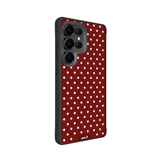 Rouge Protective Phone Case - Polka Dots