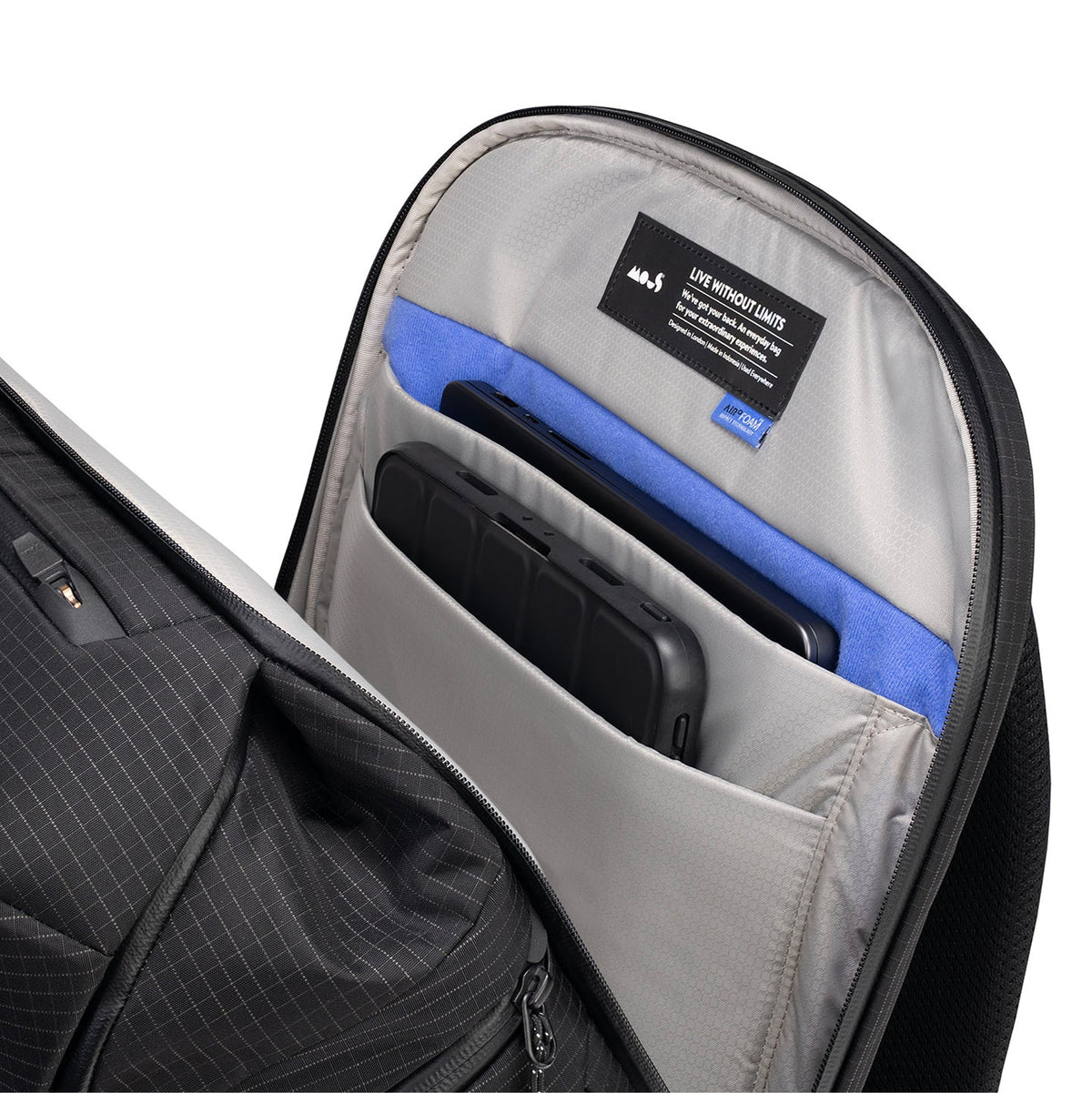 Protective Lid Backpack with textured shell fabric - Optimal