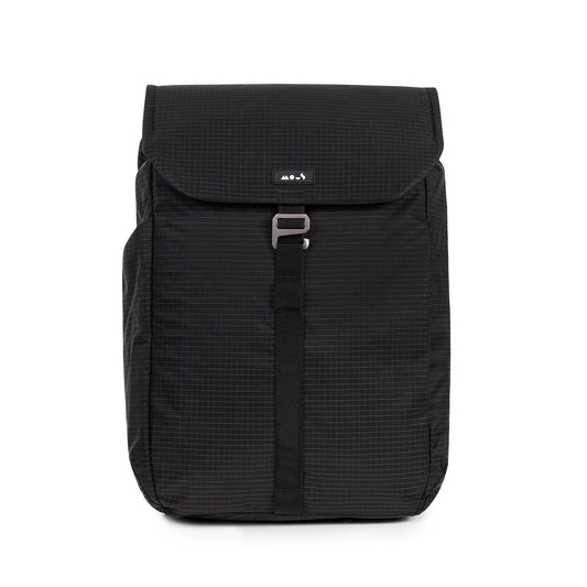 Flap Backpack with textured shell fabric - Day