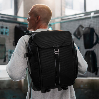Protective Lid Backpack with textured shell fabric - Optimal