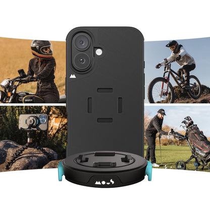 mechanical mount Phone Case - Black