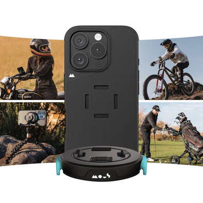 mechanical mount Phone Case - Black