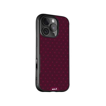 Bordeaux Protective Phone Case - Polka Dots