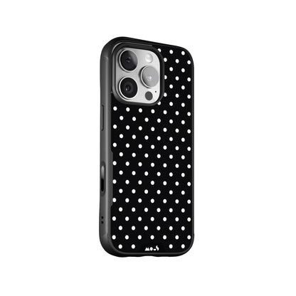 Noir Protective Phone Case - Polka Dots MagSafe