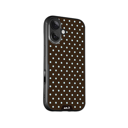 Mocha Protective Phone Case - Polka Dots MagSafe