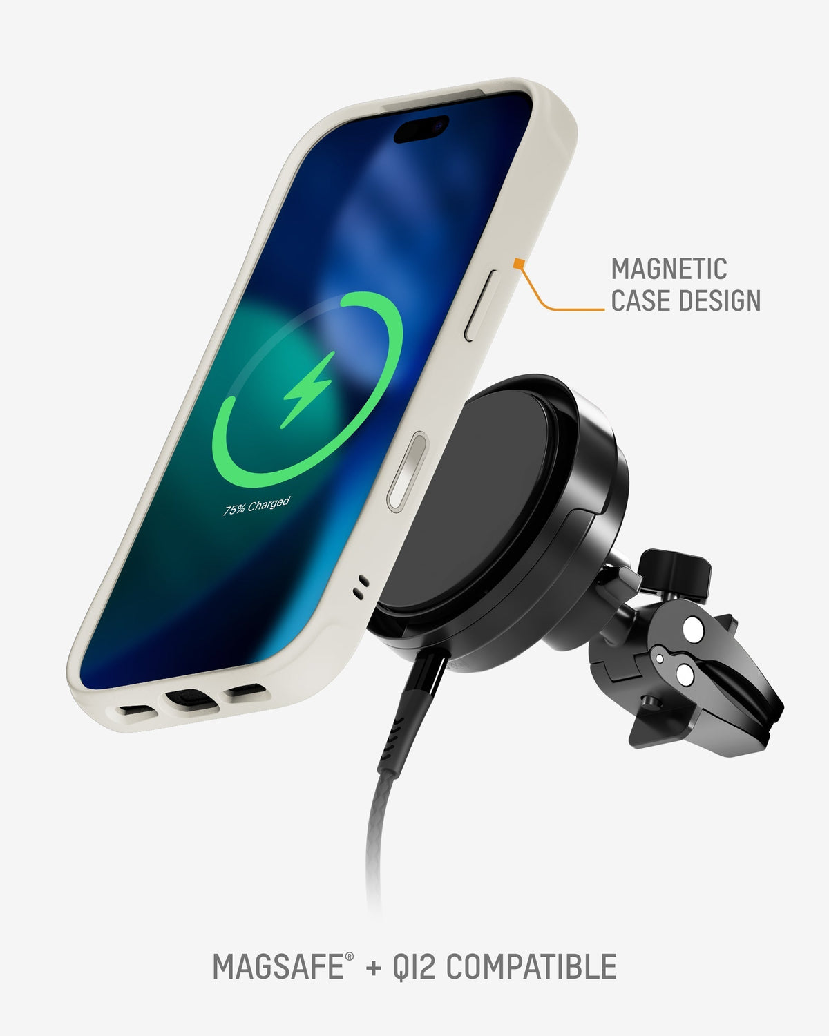 Clarity Phone Case - Stone Magsafe
