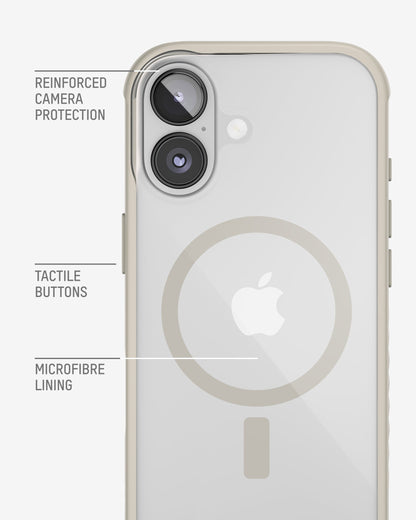 Clarity Phone Case - Stone Magsafe