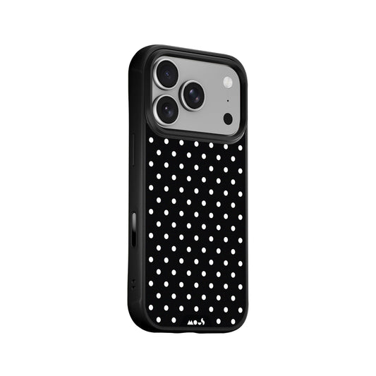 Noir Protective Phone Case - Polka Dots MagSafe