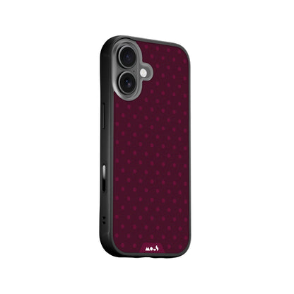 Bordeaux Protective Phone Case - Polka Dots MagSafe