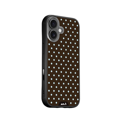 Mocha Protective Phone Case - Polka Dots MagSafe