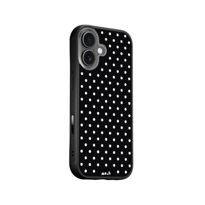 Noir Protective Phone Case - Polka Dots MagSafe